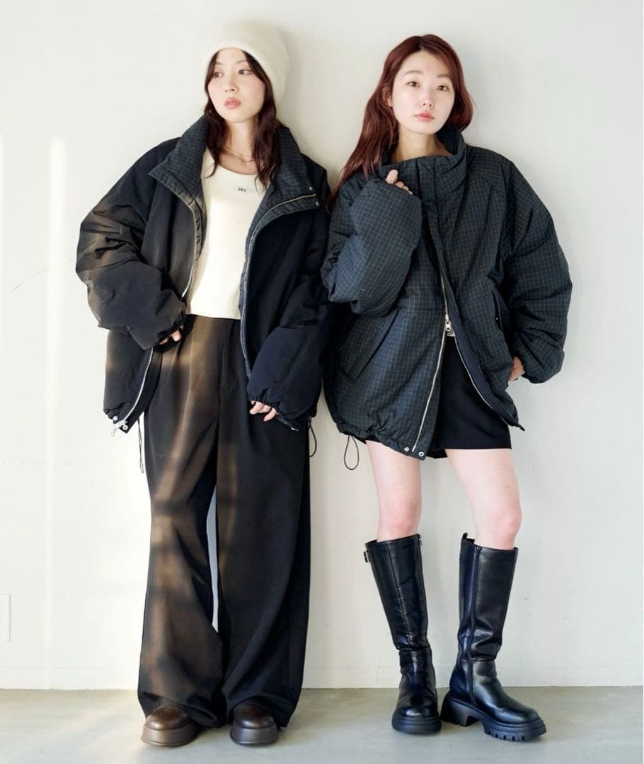 Kastane チェック中綿リバーシブルアウター - メルカリ