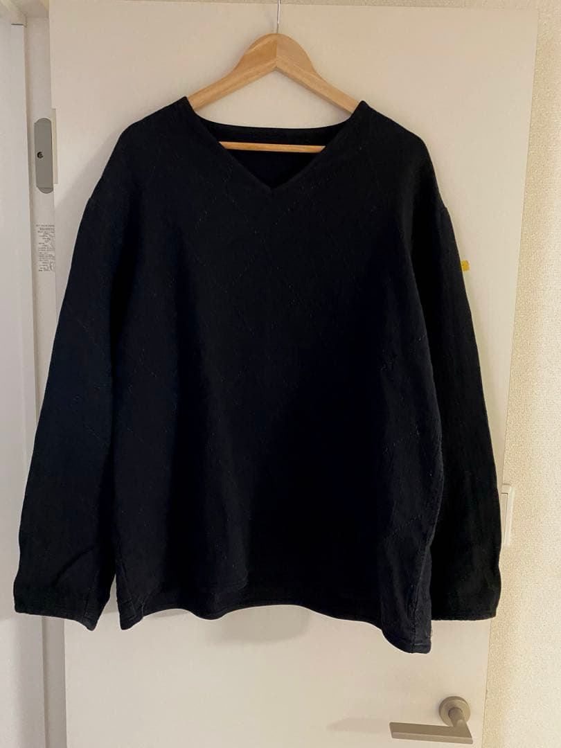 値下げ不可 SASHIKO STRETCH V-NECK LONG SLEEVE - メルカリ