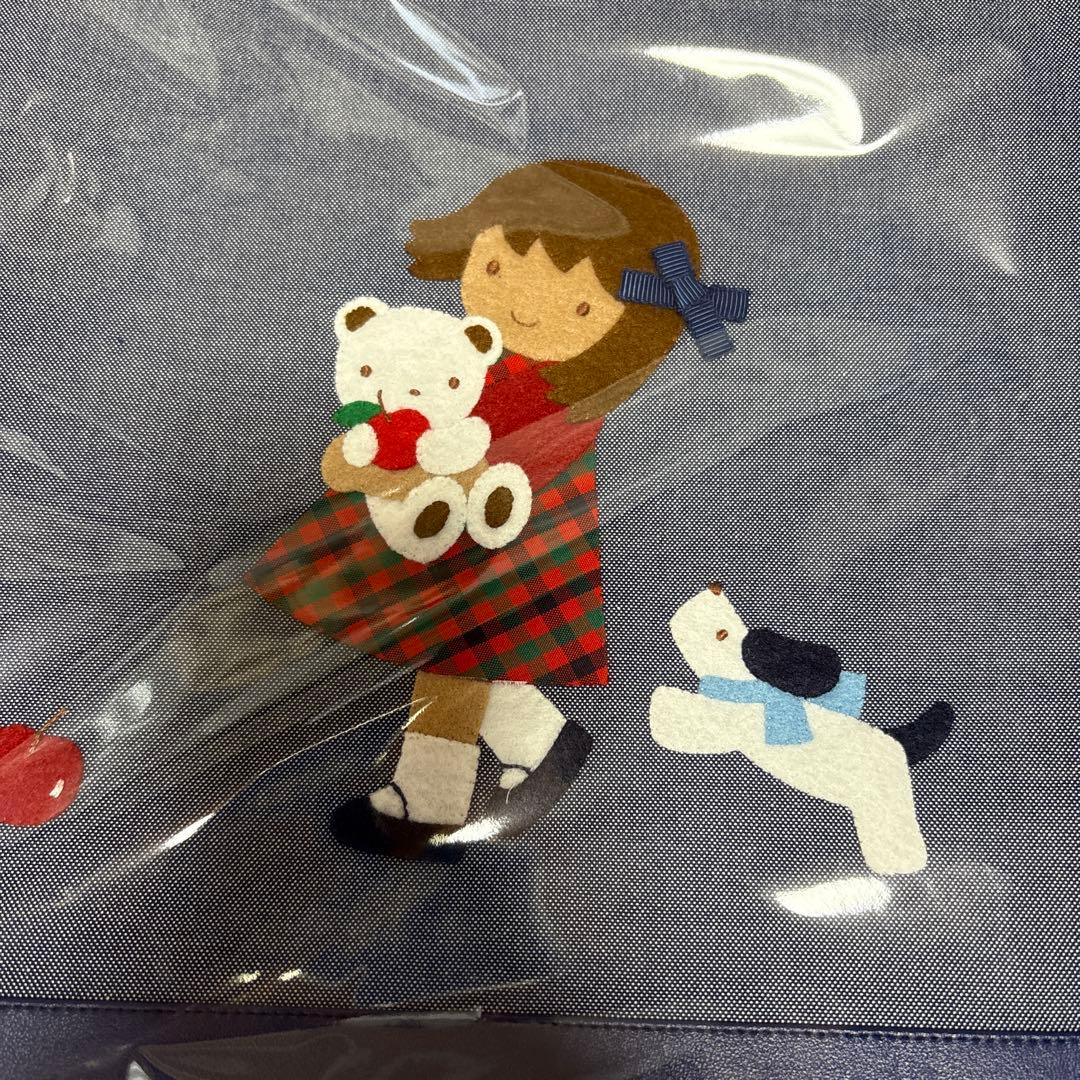 ファミリア デニムバッグ ネイビー 2025ss りんごがいっぱい - メルカリ