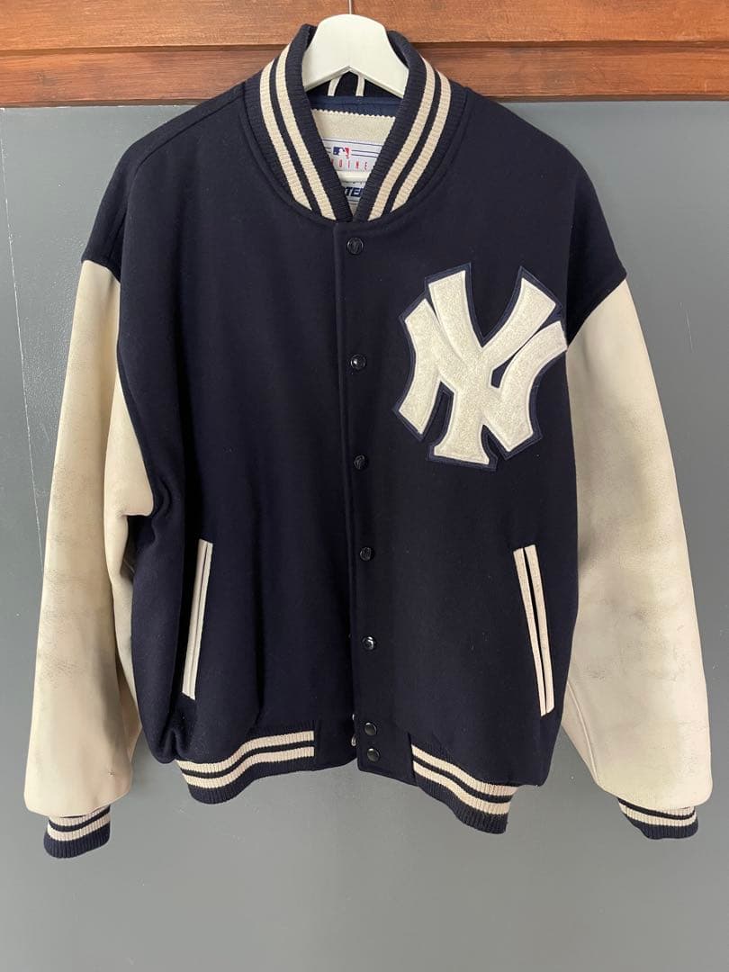 STARTER ヤンキース スタジャン レザー　Lサイズ STARTER（スターター） スタジャン PU 中綿 スタジャン メンズ