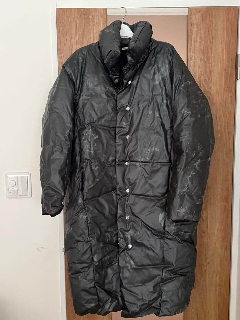 HARUNOBUMURATA ロングダウンジャケット ブラック深グリーン HARUNOBUMURATA/ハルノブムラタ】ILIANA/ダウンコート（ダウン