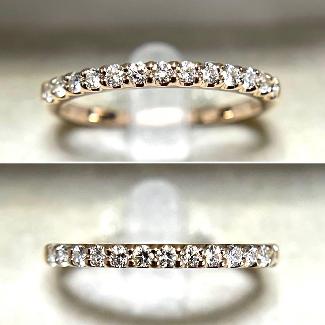 ヴァンドーム青山 K18 ピンクゴールド ハーフエタニティ ダイヤモンド