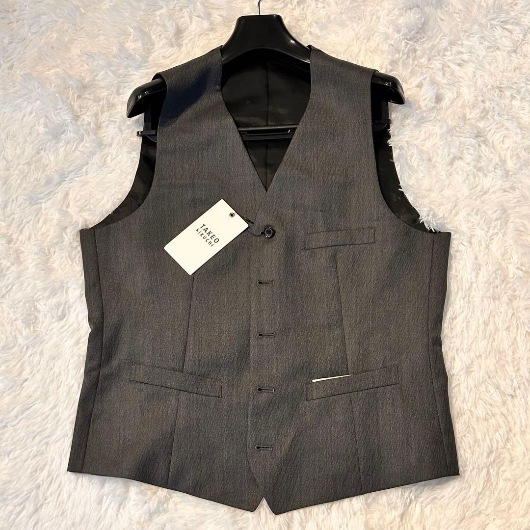 新品タグ付き✨️ タケオキクチ ベスト ジレ 04/LL グレー 楽天市場】タケオキクチ（サイズ（S/M/L）M）（ベスト・ジレ｜トップス