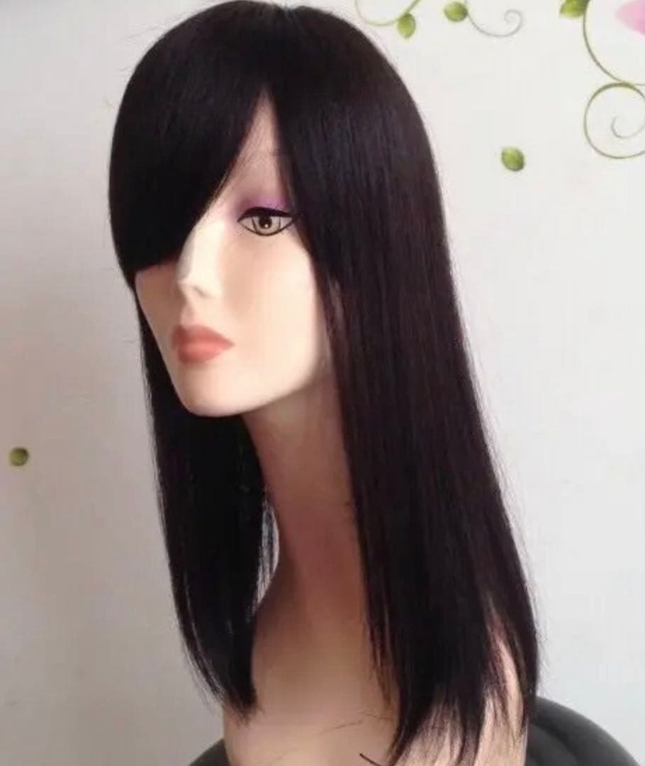 ☆人毛100%☆部分ウィッグ かつら 白髪隠しW45