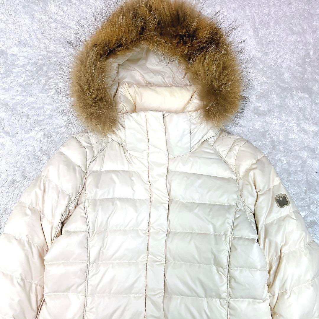 MaxMara WEEKEND ロングダウンジャケット アイボリー 38 - メルカリ