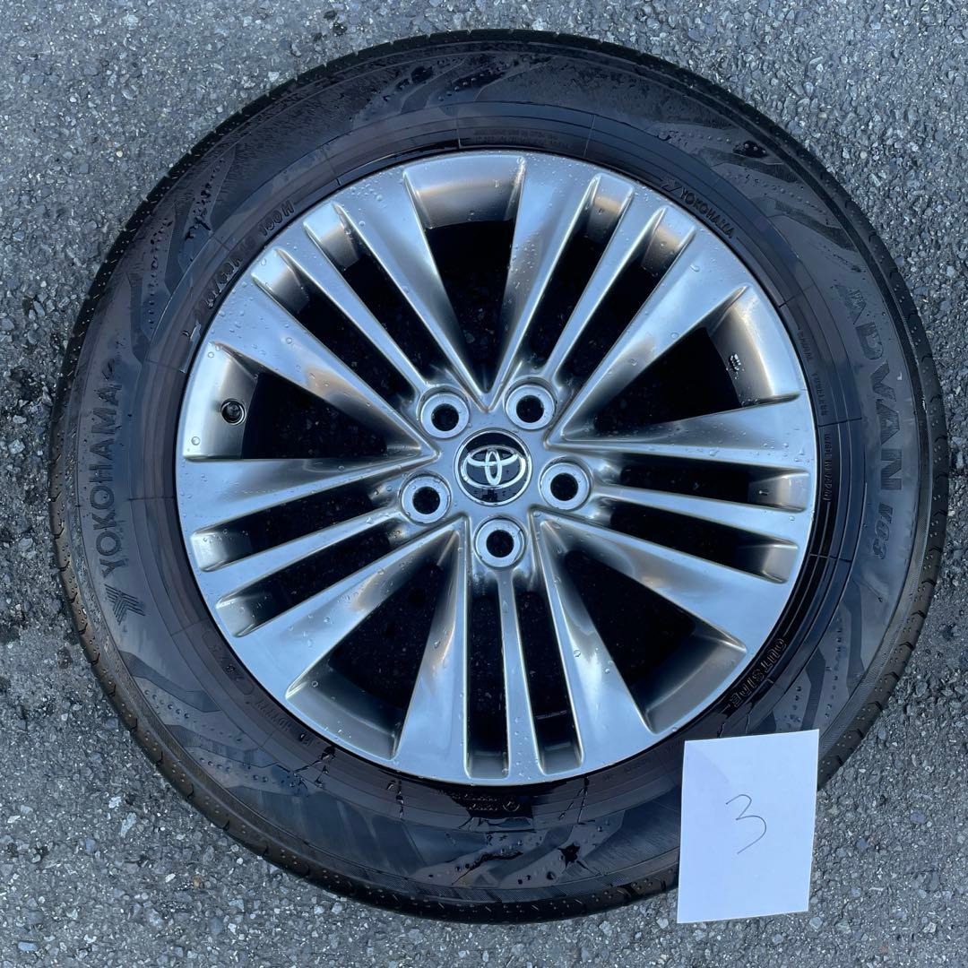 【美品】アルファード40系 Z 純正18インチ ホイール＋タイヤ ③ トヨタ（TOYOTA） 40系 新型 アルファード ヴェルファイア Z 純正 新車