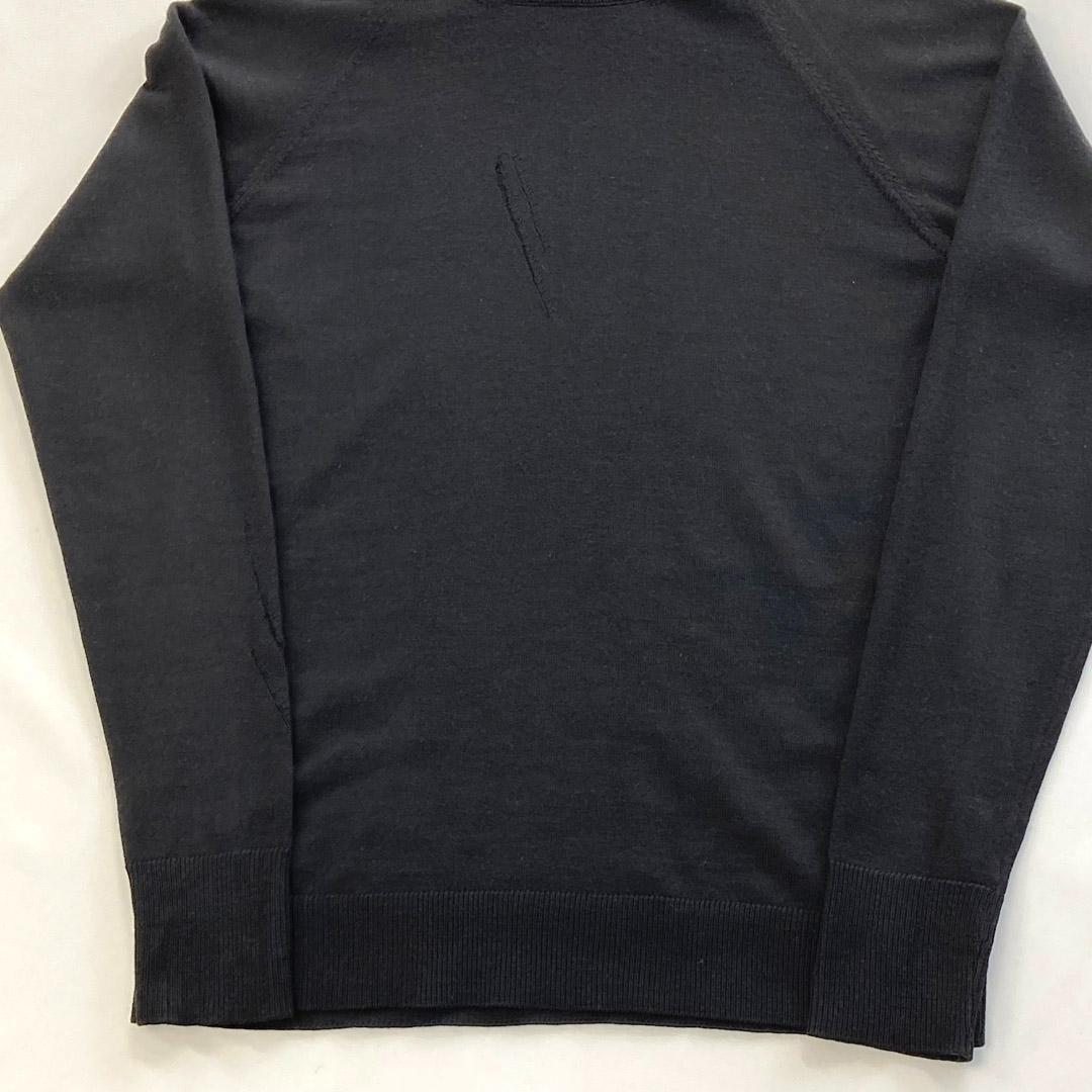 Dior Hommeディオールオム 爪痕ダメージ加工タートルニット エディ期 M