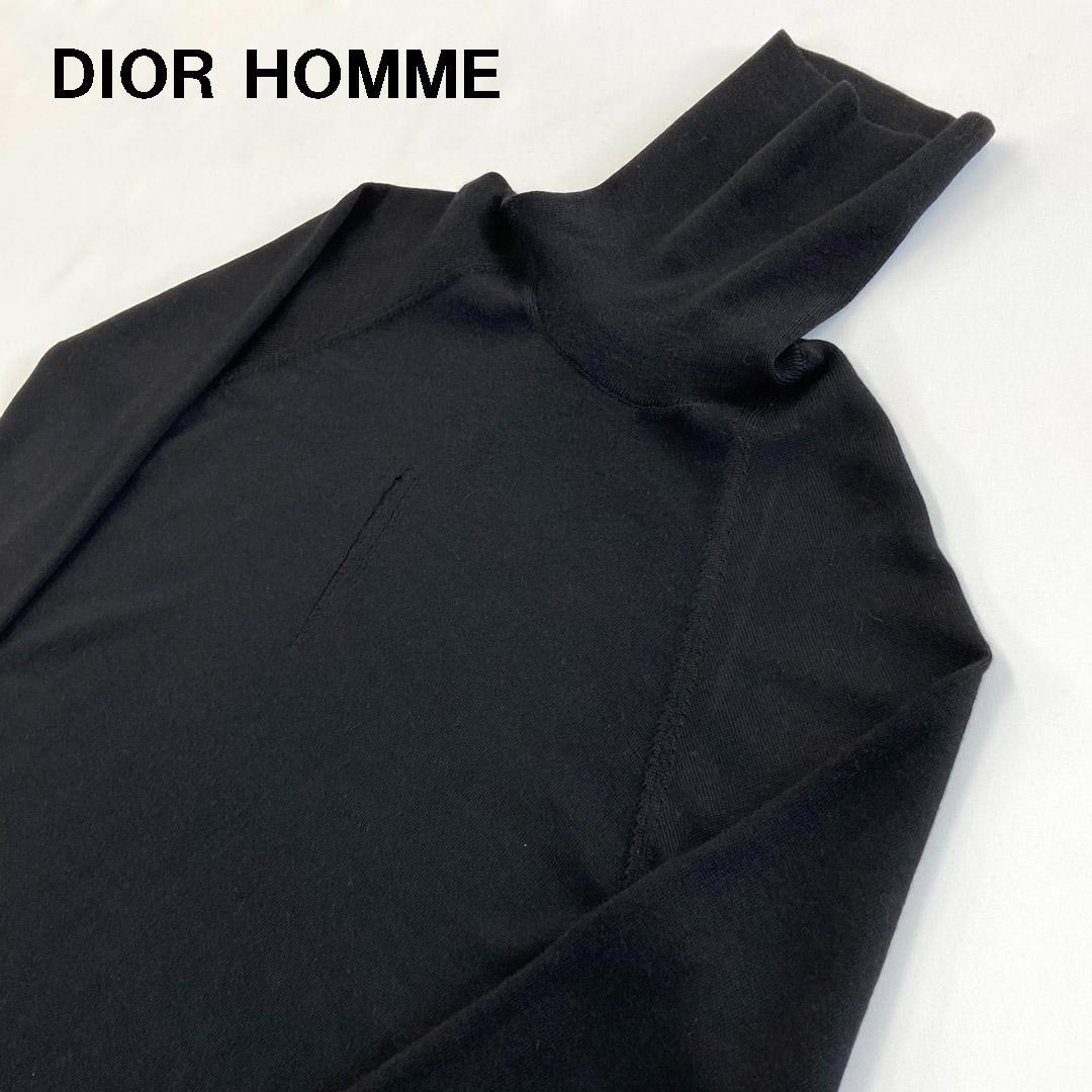 Dior Hommeディオールオム 爪痕ダメージ加工タートルニット エディ期 M