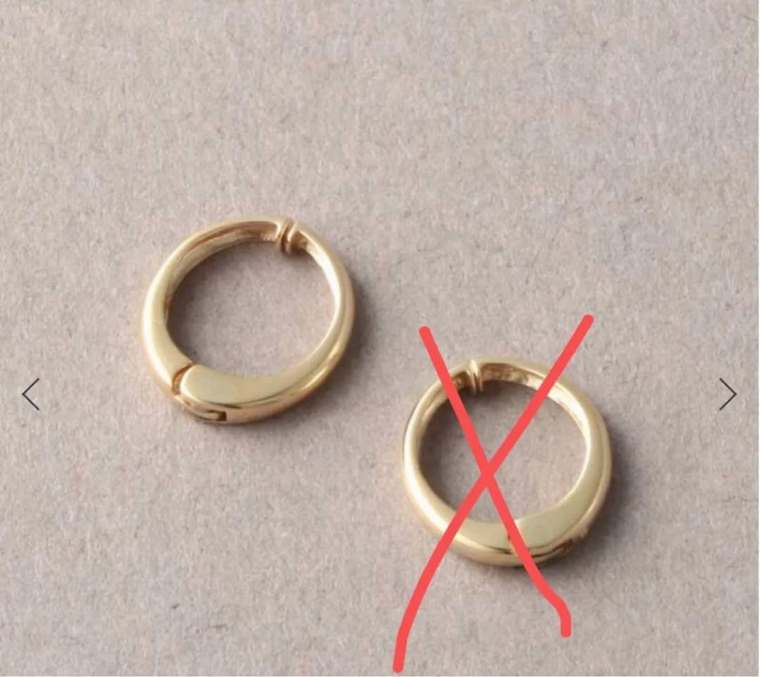 リラ lilas ピアリング10金 ゴールド 片耳のみ - メルカリ