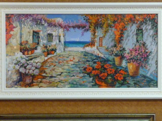 蘭丸★[ピアツェッタ メディテラネア]★絵　海　花　イタリア 蘭丸様専用☆[ピアツェッタ メディテラネア]☆絵 海 花 イタリア