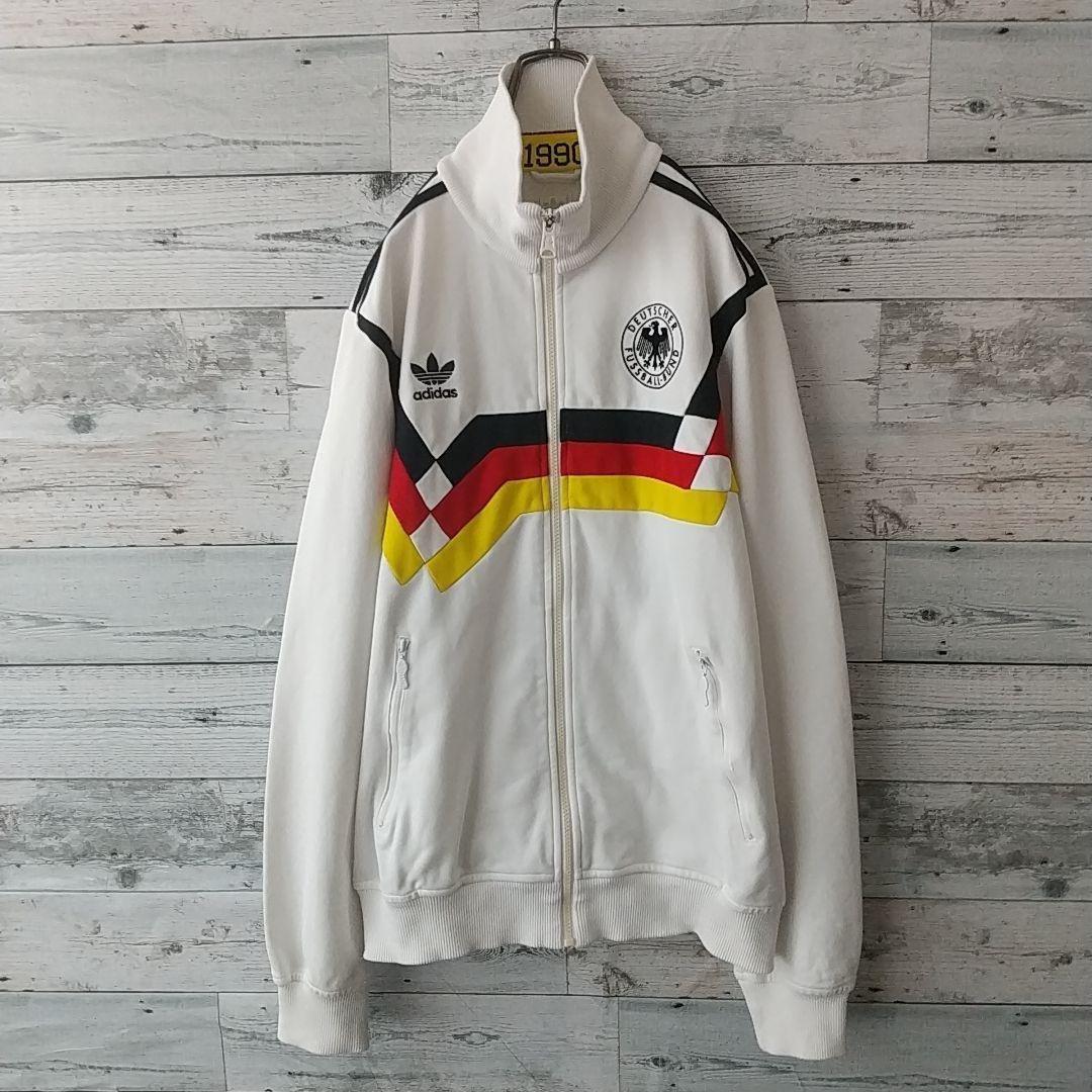 希少☆アディダス ドイツ代表 刺繍ロゴ トラックジャケット 1990年