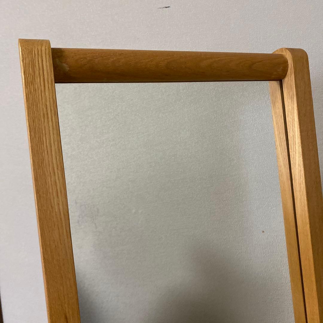 MUJI 無印良品 希少 生産終了品 廃盤品 タモ材 スタンドミラー 姿見