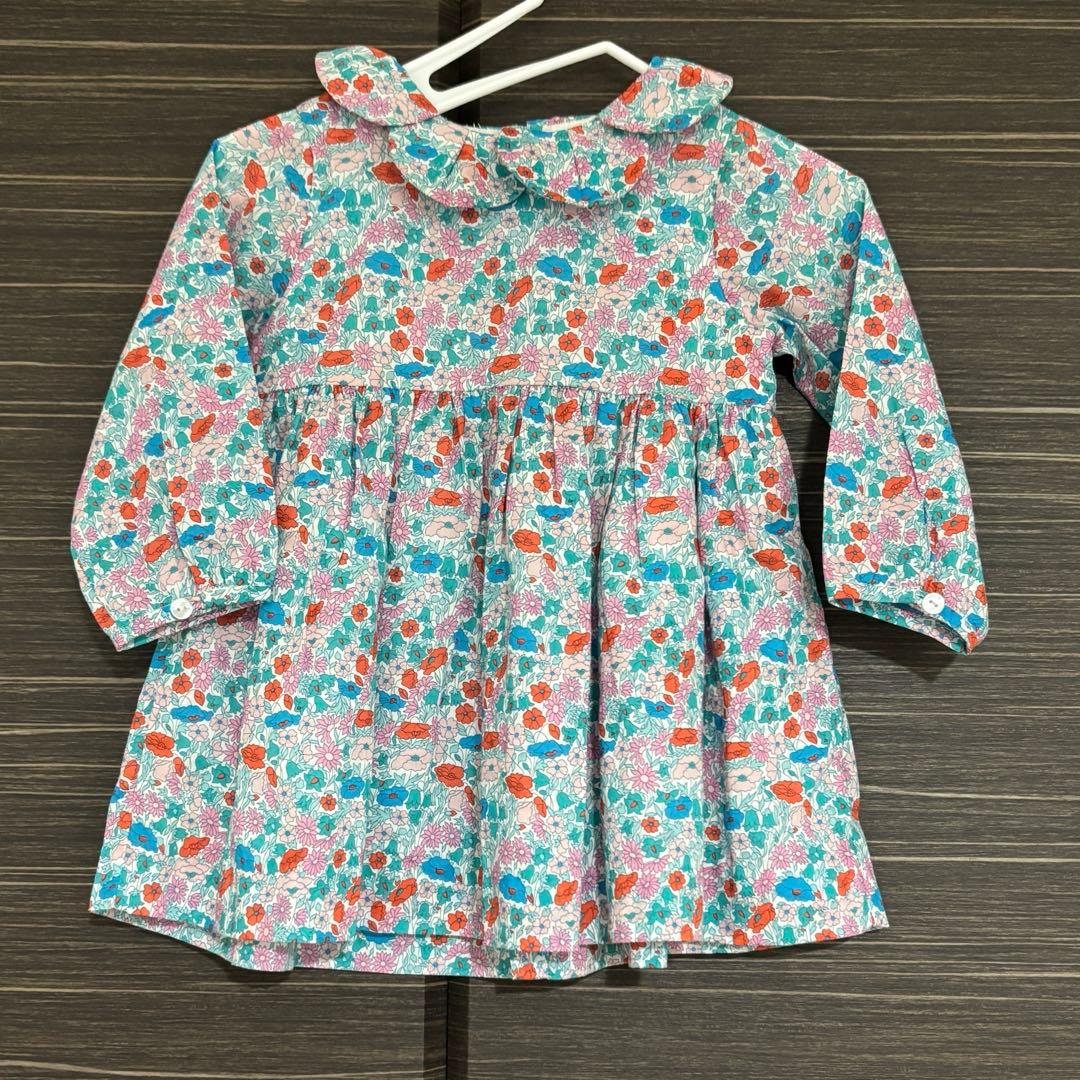 美品】ジャカディ リバティプリント長袖ワンピース 12M Jacadi - メルカリ