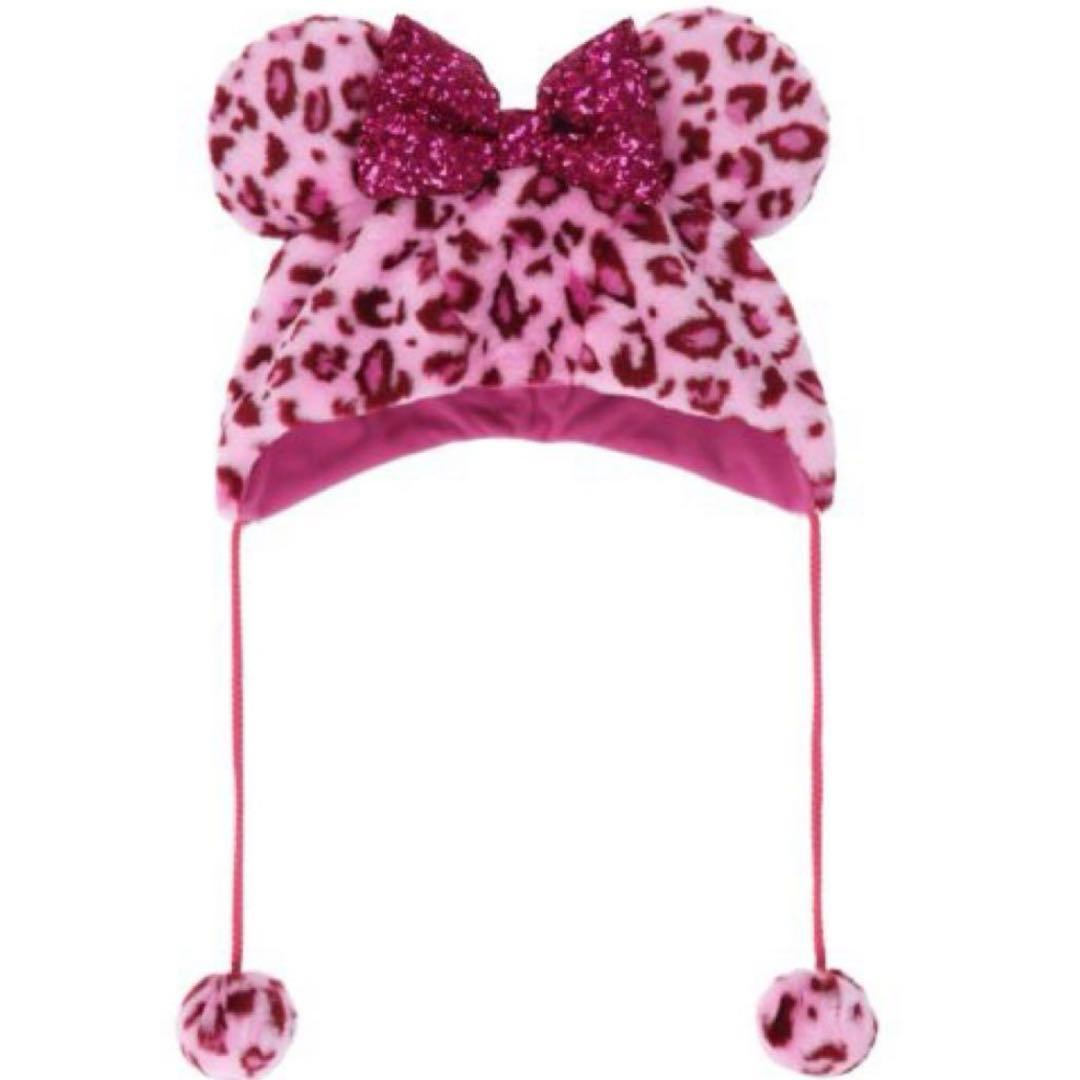 ヒョウ柄 ファンキャップ ミニーちゃん ピンク - メルカリ
