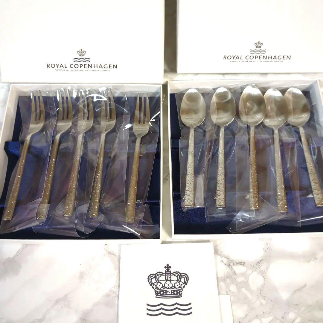 ロイヤルコペンハーゲン シェラン スプーン＆フォークセット 各5本