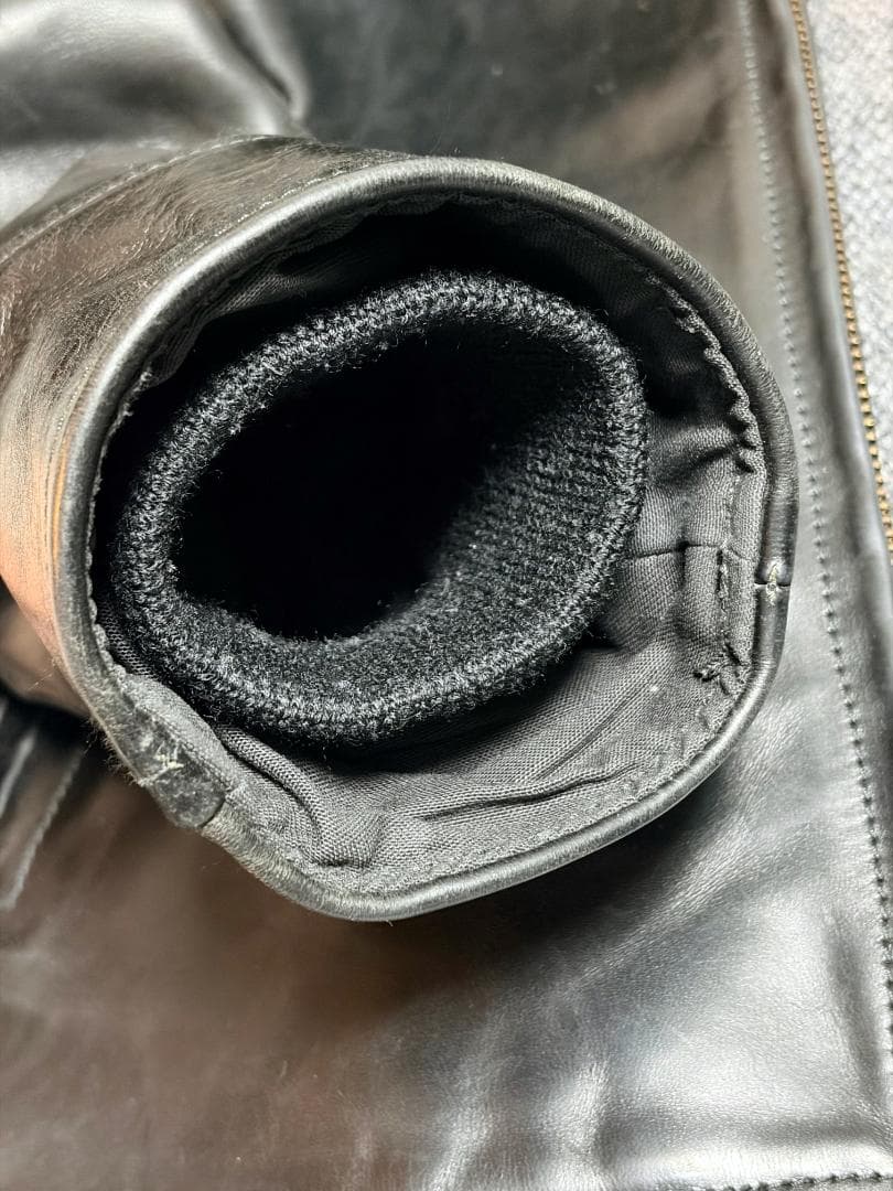 美品／J.Lサイン入】エアロレザー ハーフベルト 38 自立 ホースハイド