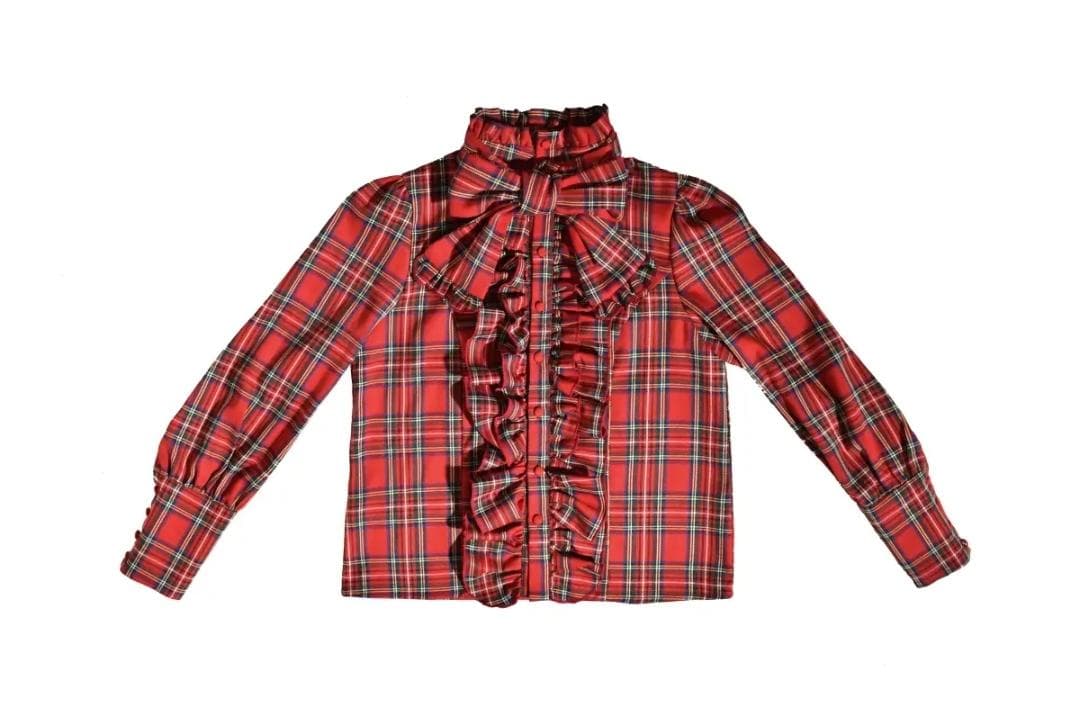 CATCOCOONクラシカルドール 長袖 セットアップ 赤チェック - メルカリ
