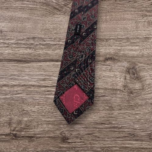美品 Christian Dior ネクタイ 総柄 シルク ボルドー 高級 - メルカリ