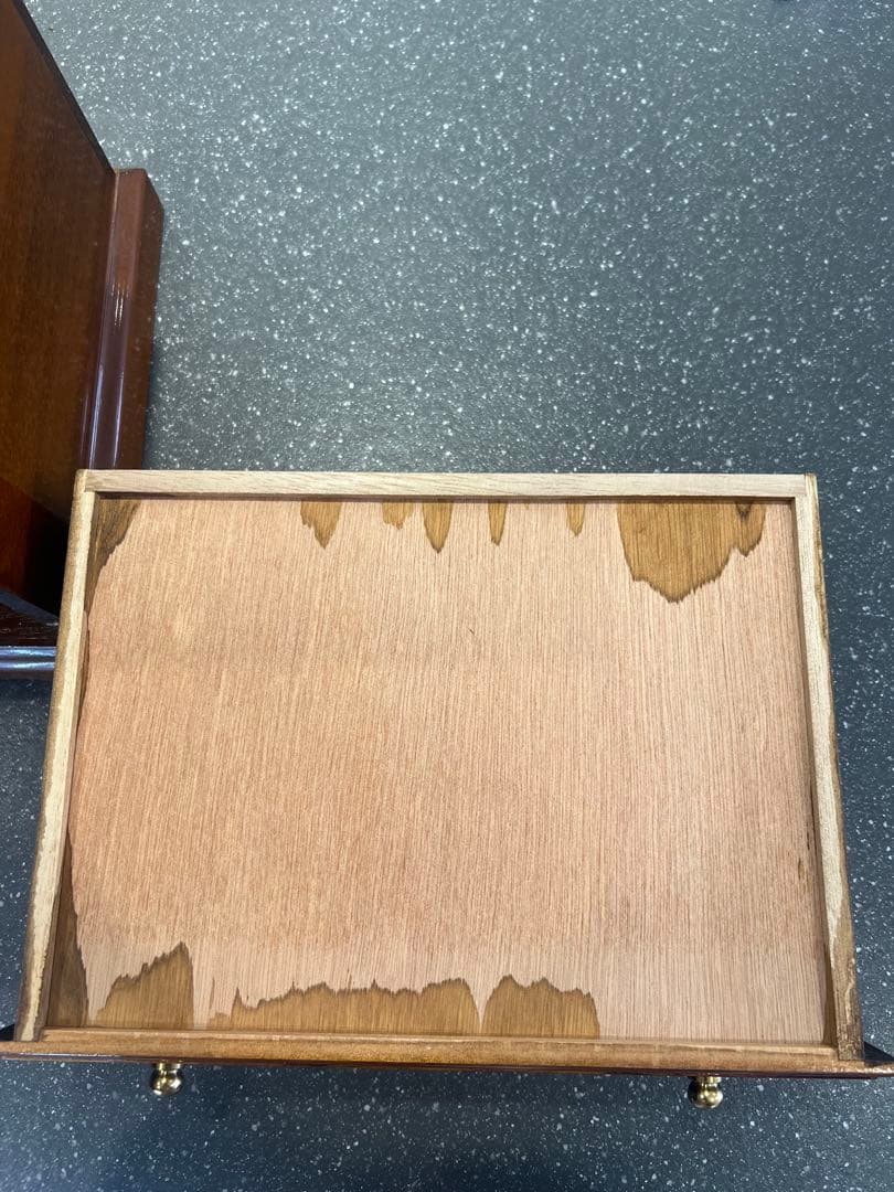 イタリア製 象嵌細工 木製ジュエリーボックス ミラー付き - メルカリ