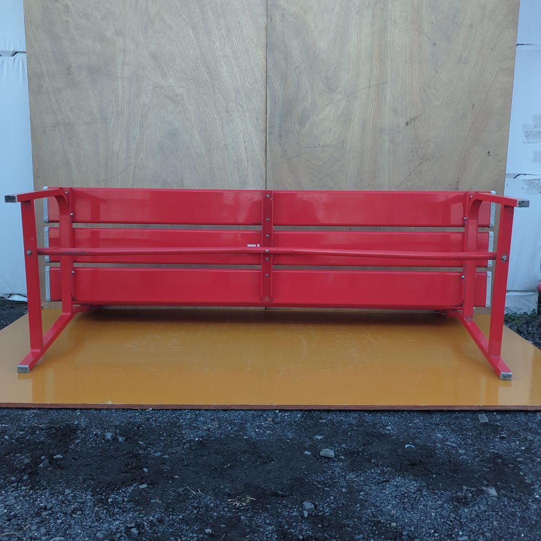 コカ・コーラ ベンチ Coca-Cola ロゴ入り 赤いベンチ - メルカリ