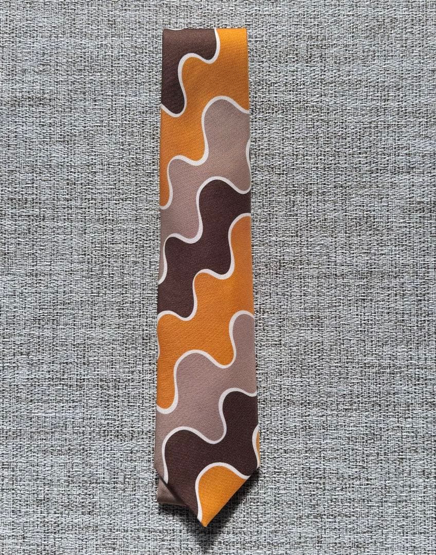 Holliday & Brown × BEAMS F / プリント ネクタイ Holliday & Brown