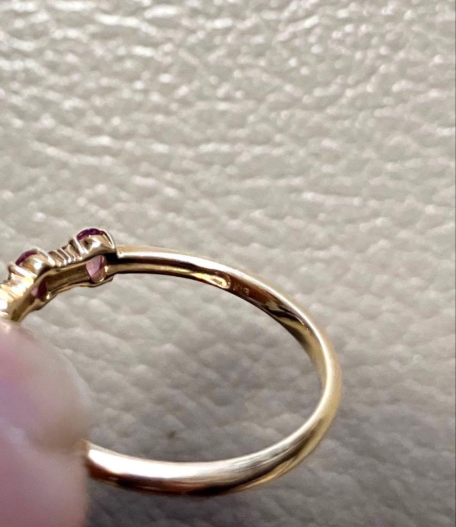 K18 エステール（BLOOM）ピンクトルマリンリング（11号） - メルカリ