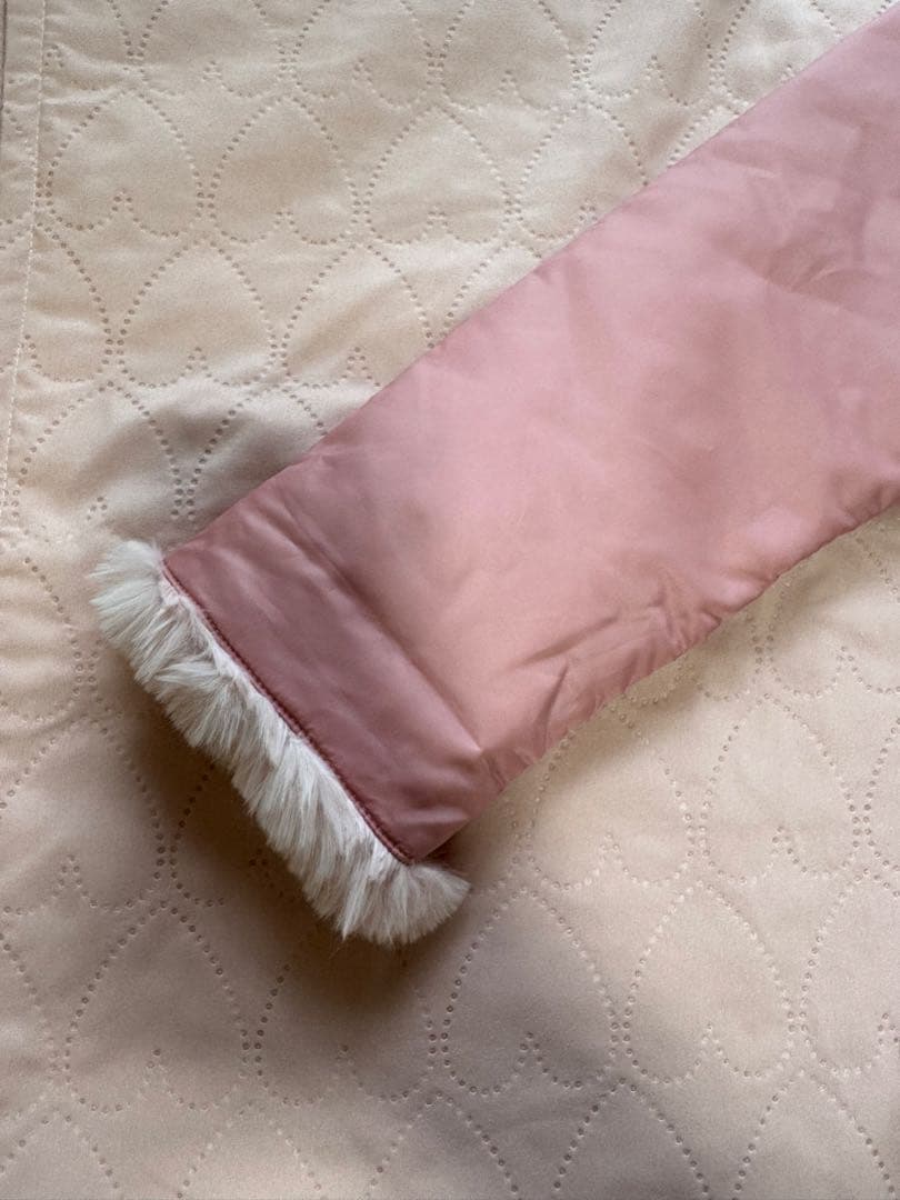 familiar ファミリア ショート中綿コート ピンク 週末限定セール