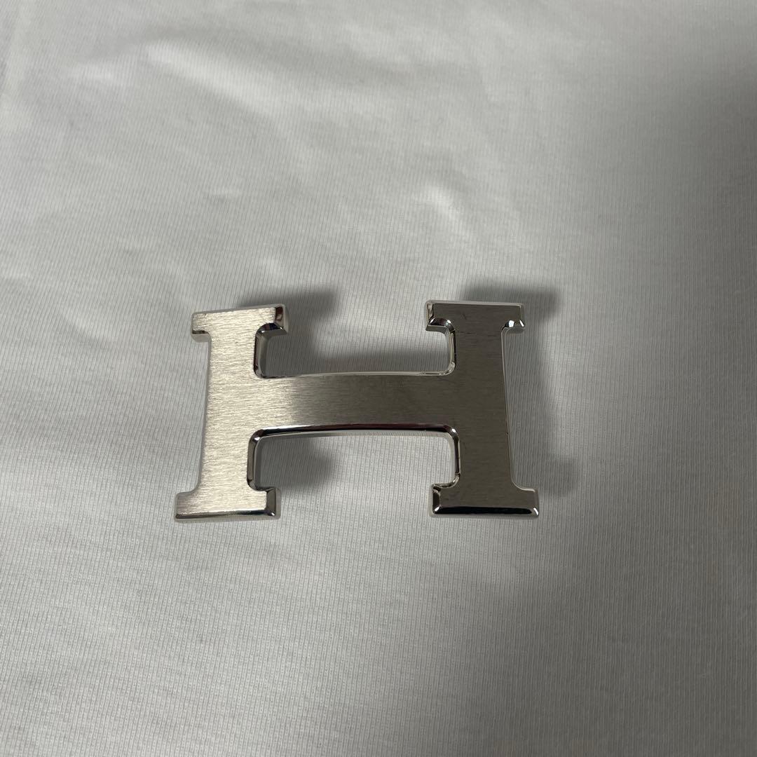 エルメスベルトバックルのみ《H》 シルバー中古32mmシルバー