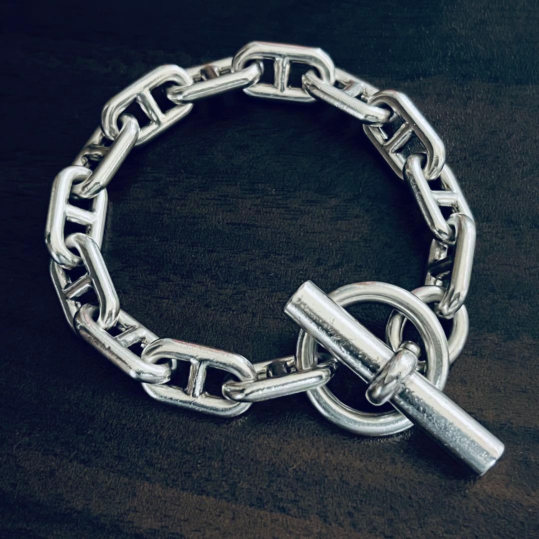 ヴィンテージ エルメス シェーヌダンクル ブレスレット GM 13 初期コマ