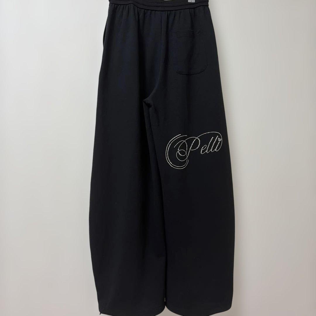 PELLICULE stone-deco sweat pants Black - メルカリ