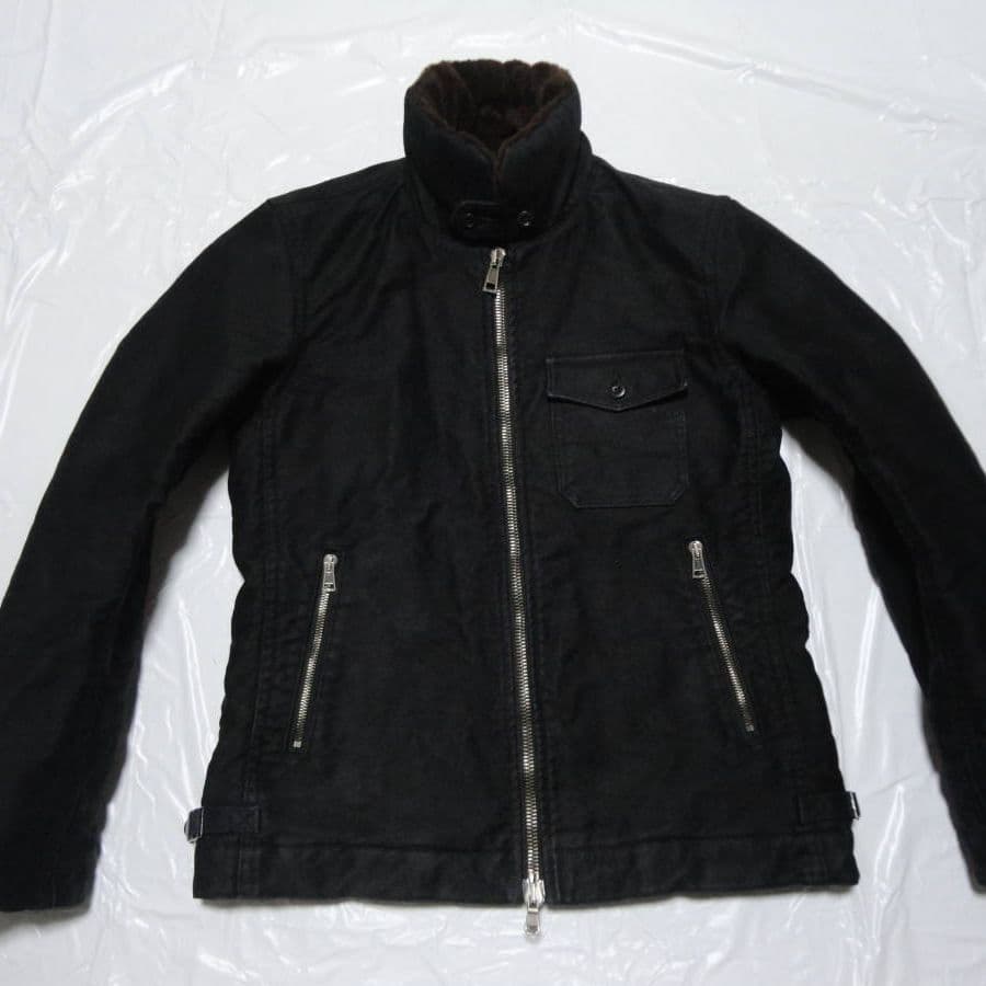 中綿シンサレート美品◇ラウンジリザードN1デッキジャケット黒3◇b