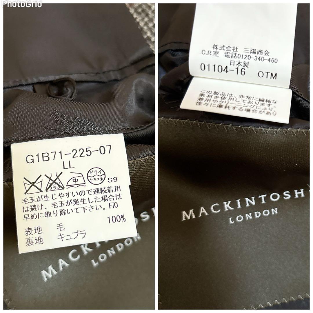 日*徹様 極美品☆マッキントッシュロンドン グレンチェック ダブル