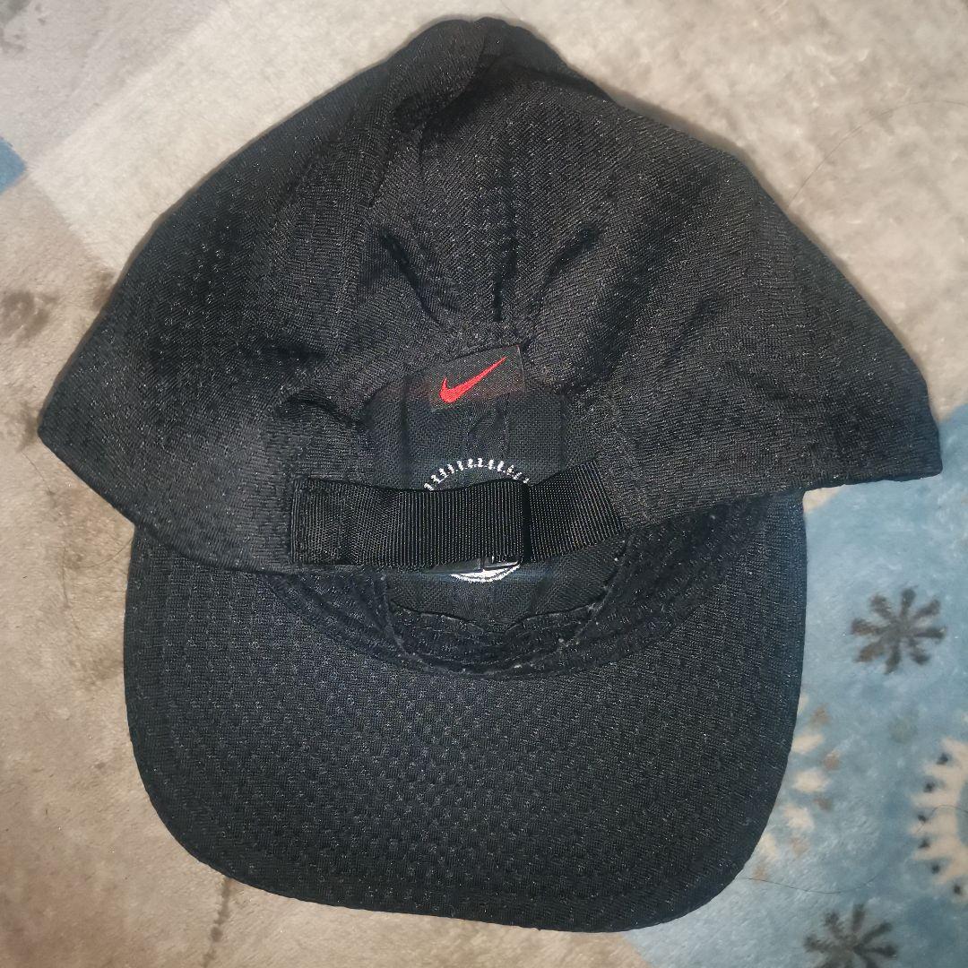 希少・台湾製】 90s NIKE キャップ 黒 スウッシュ 刺繍 ヴィンテージ
