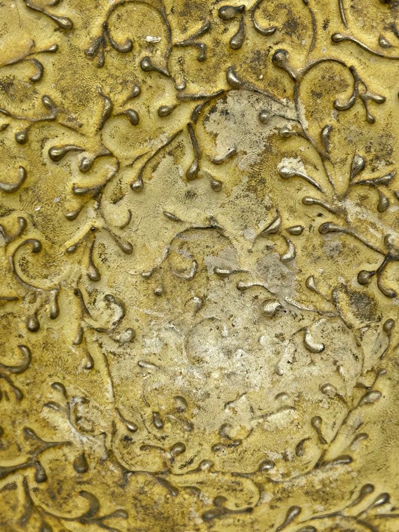 伊藤剛俊作 イッチン銀彩 蔦柄鉢