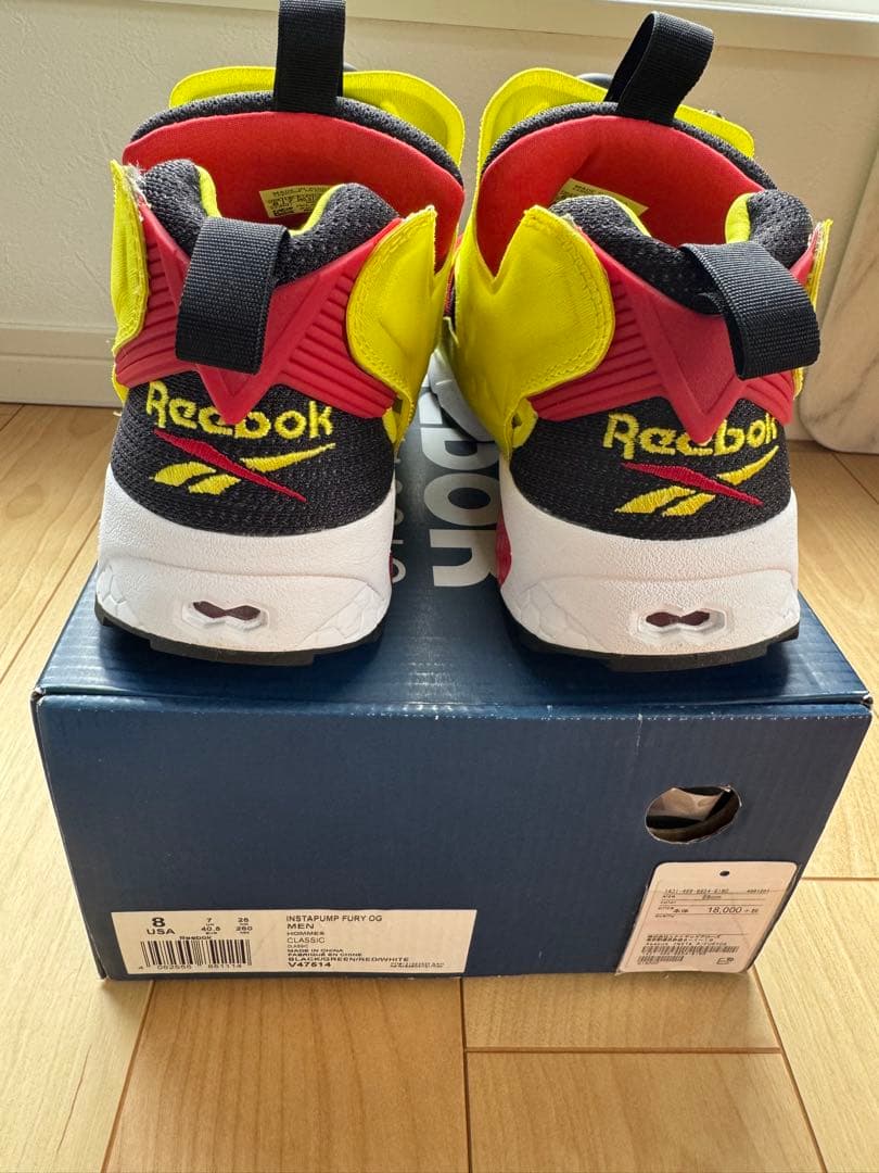 靴 Reebok Instapump Fury OG \"Citron\"