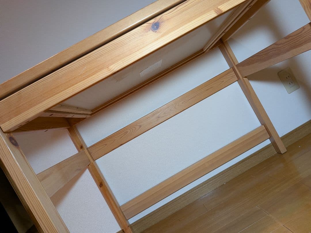 《送料込》無印 木製デスク パイン材 作業台 学習机 テーブル デスク 勉強机