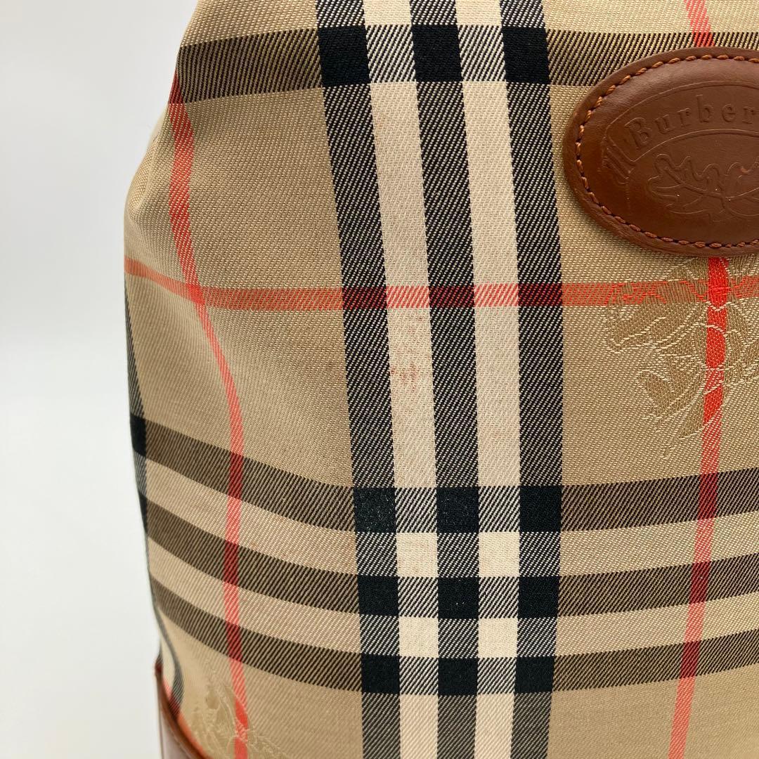 希少 バーバリー 月桂樹 ショルダーバッグ ノバチェック シャドー