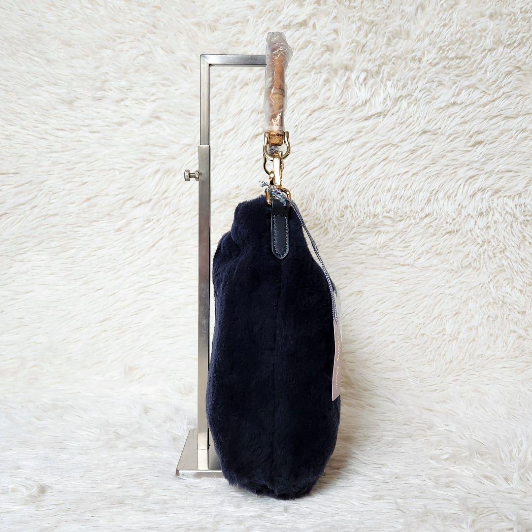 《未使用》PELLEY LUSSO ペレリールッソ ムートン ショルダーバッグa