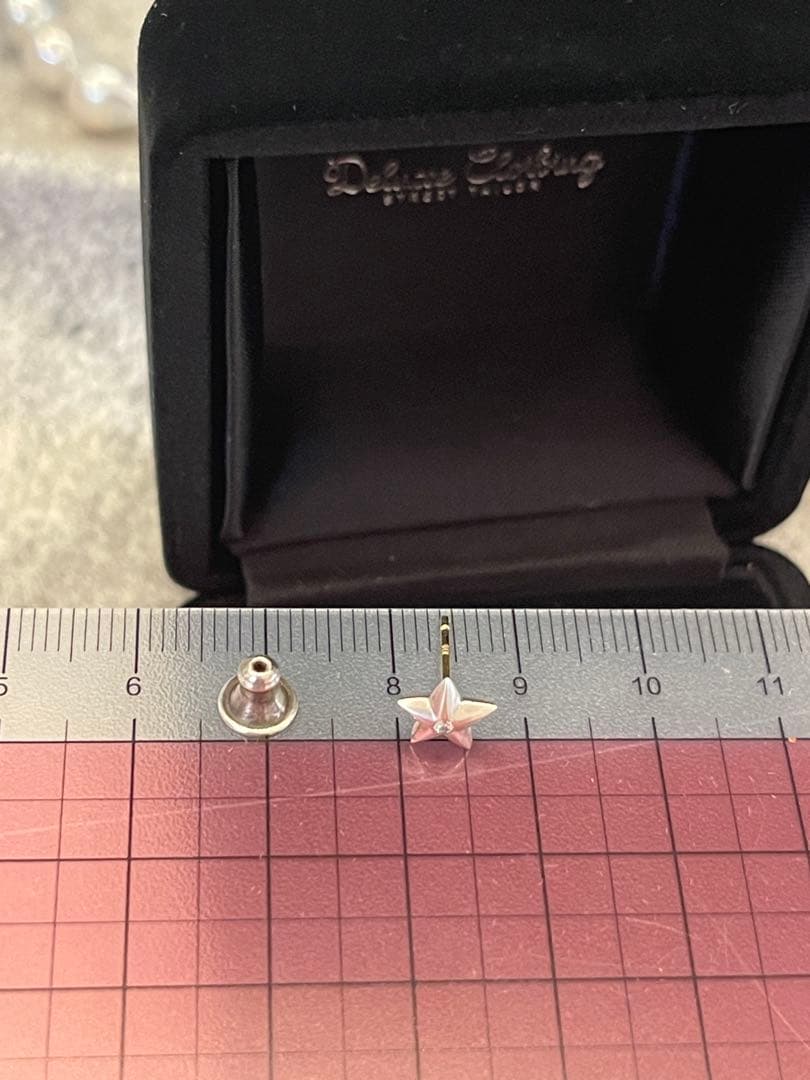 デラックス × キャリアリング K18/シルバー925 スターピアス (片耳