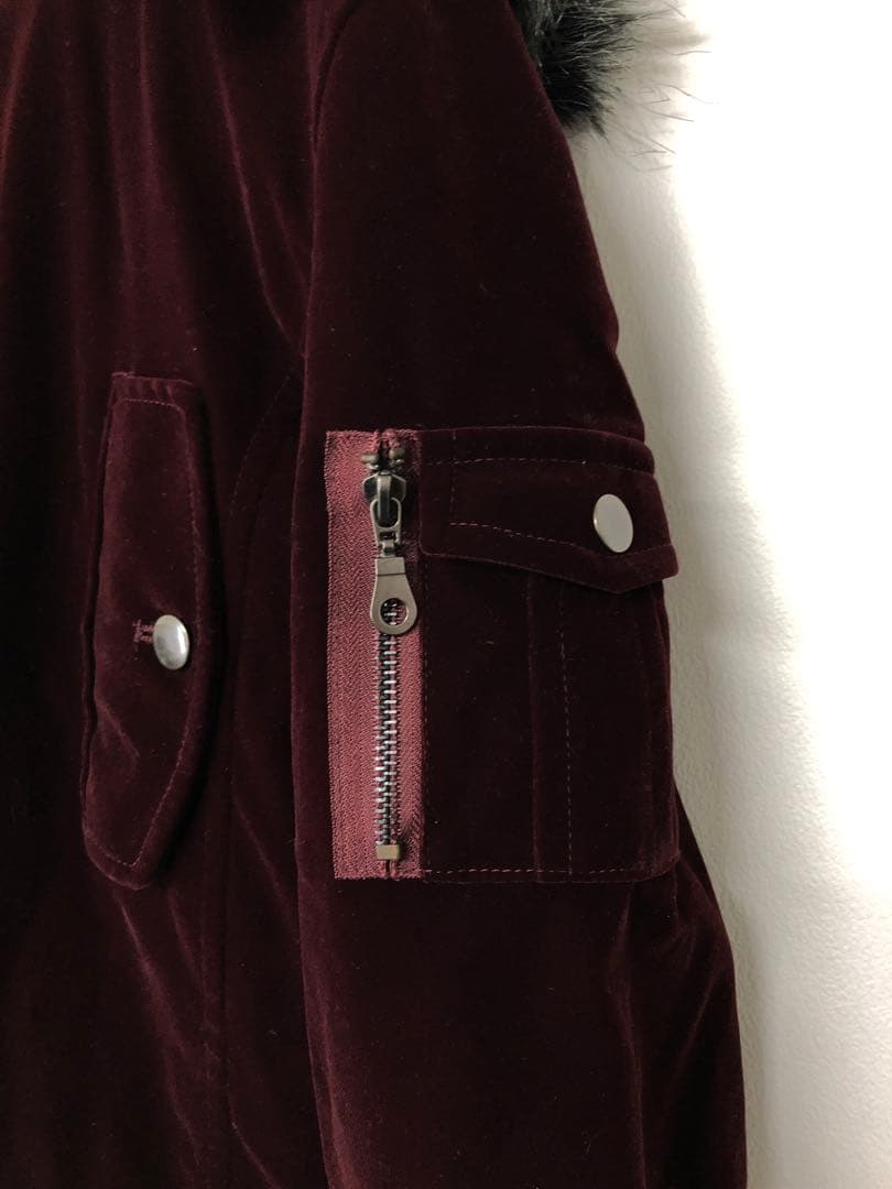 ネオお兄系 Y2K 00s ロックモード古着 ベロア ファイヤーマン コート