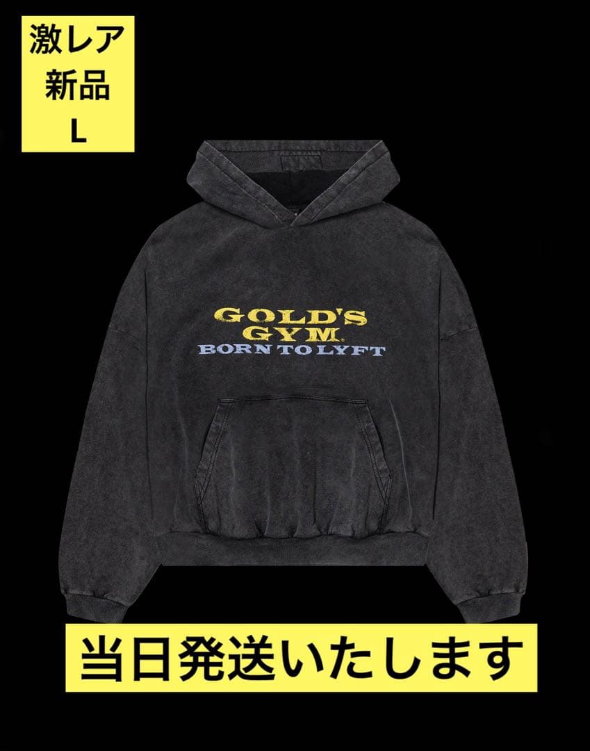 新品】LÝFT × GOLD'S GYM LOGO HOODIE 黒 - メルカリ
