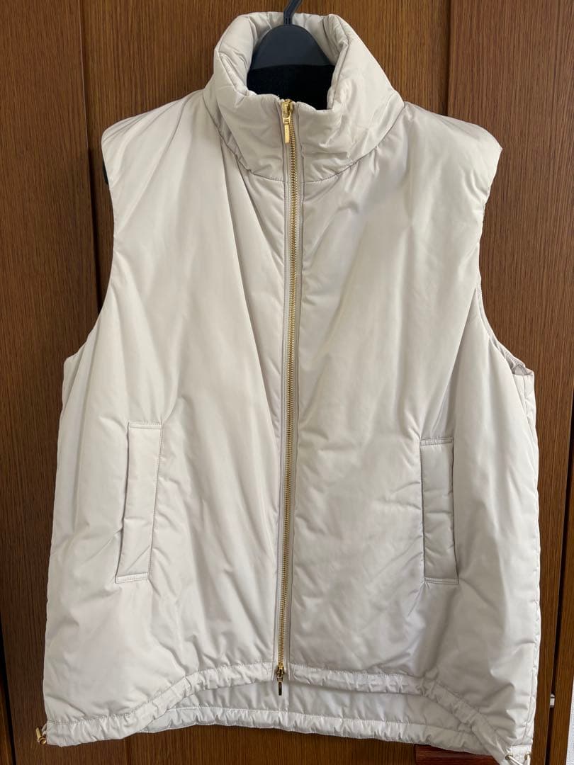 洗える】中綿 パティング ベスト 38 アイボリー系 - メルカリ