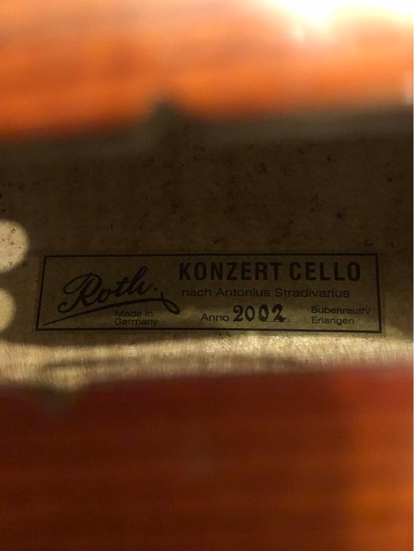 チェロ Roth ジャーマンチェロ BUBENREUTH 2002 - メルカリ