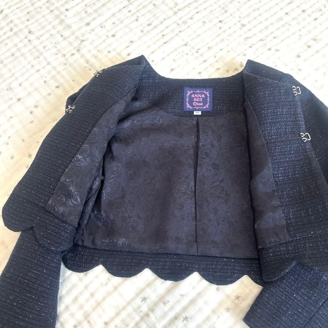 ANNA SUI mini☆フォーマルジャケット☆ネイビー☆卒園式☆120 - メルカリ