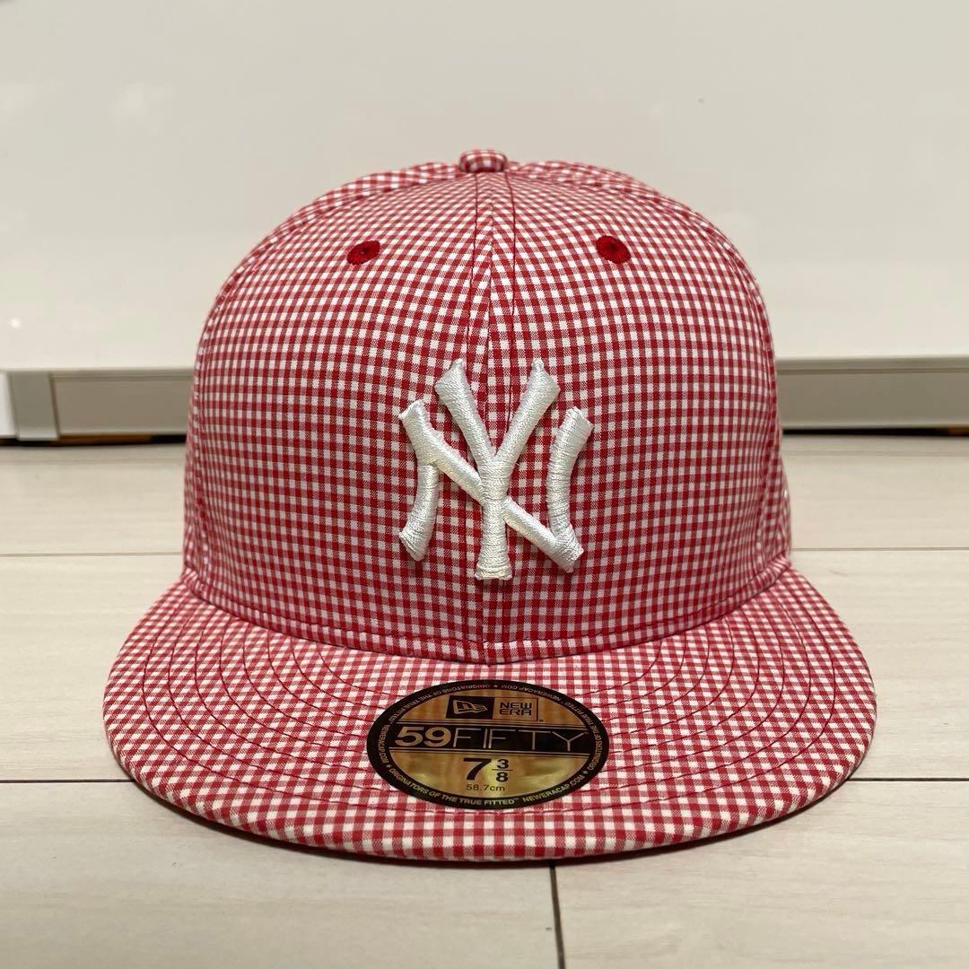 ニューエラ キャップ ニューヨーク・ヤンキース 58.7 ギンガムチェック