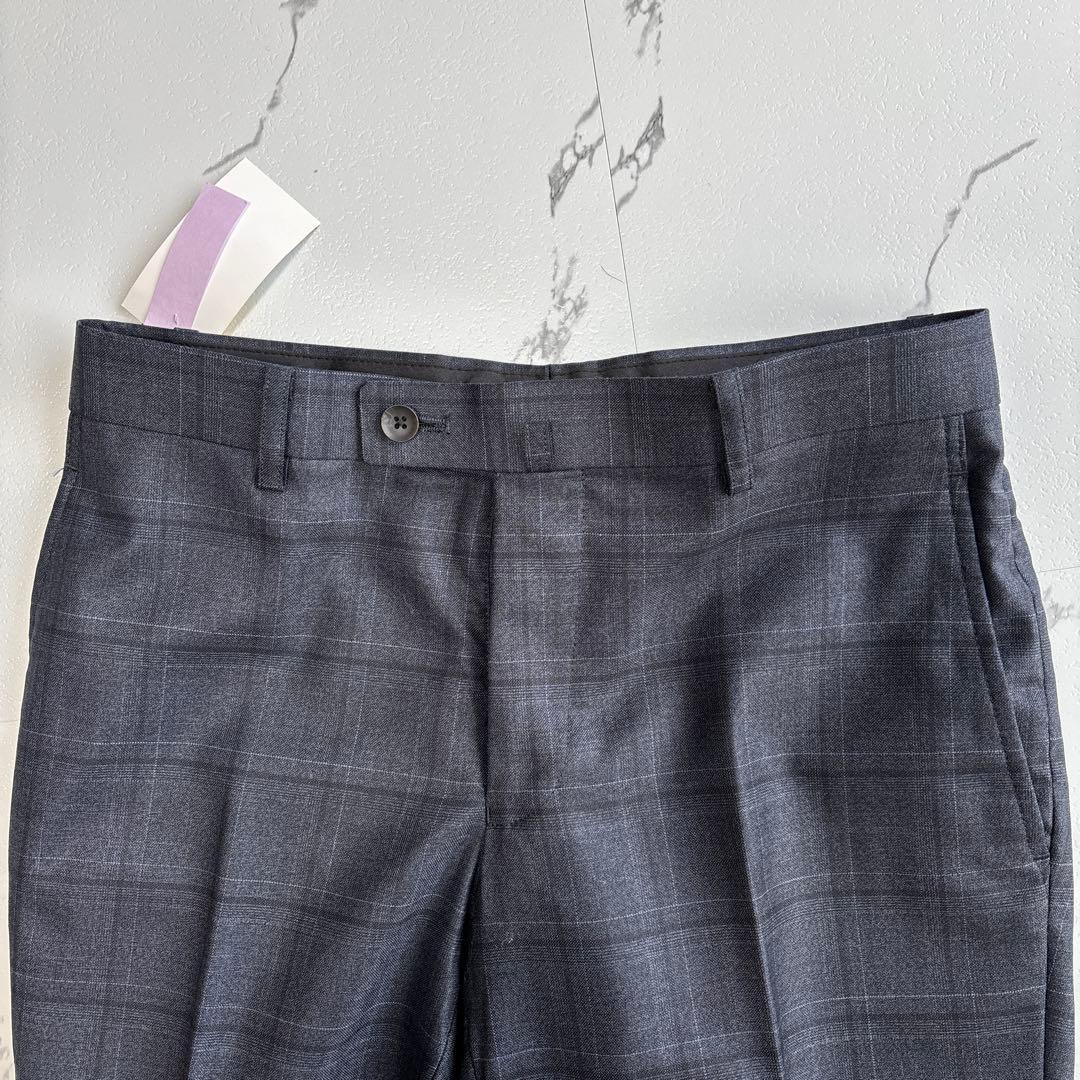 未使用級★現行★P.S.FA スーツ スリーピース ネイビー グレー Y5位