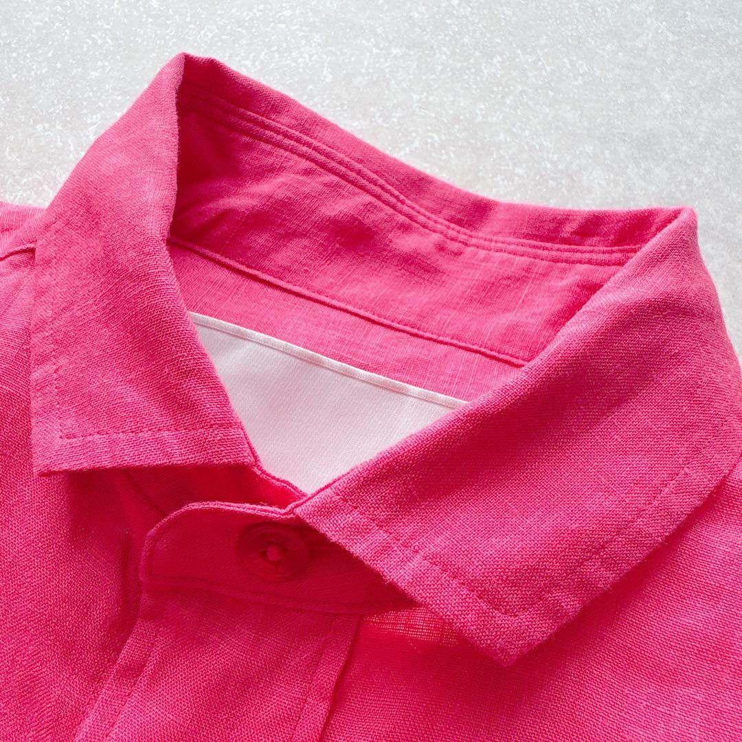 未使用☆TICCA｜定価2,5万 24SS リネン半袖エンブロイダイリーシャツ