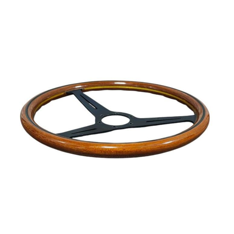 ★廃盤希少★ナルディ クラシックウッドステアリング ブラックスポーク　36.5Φ