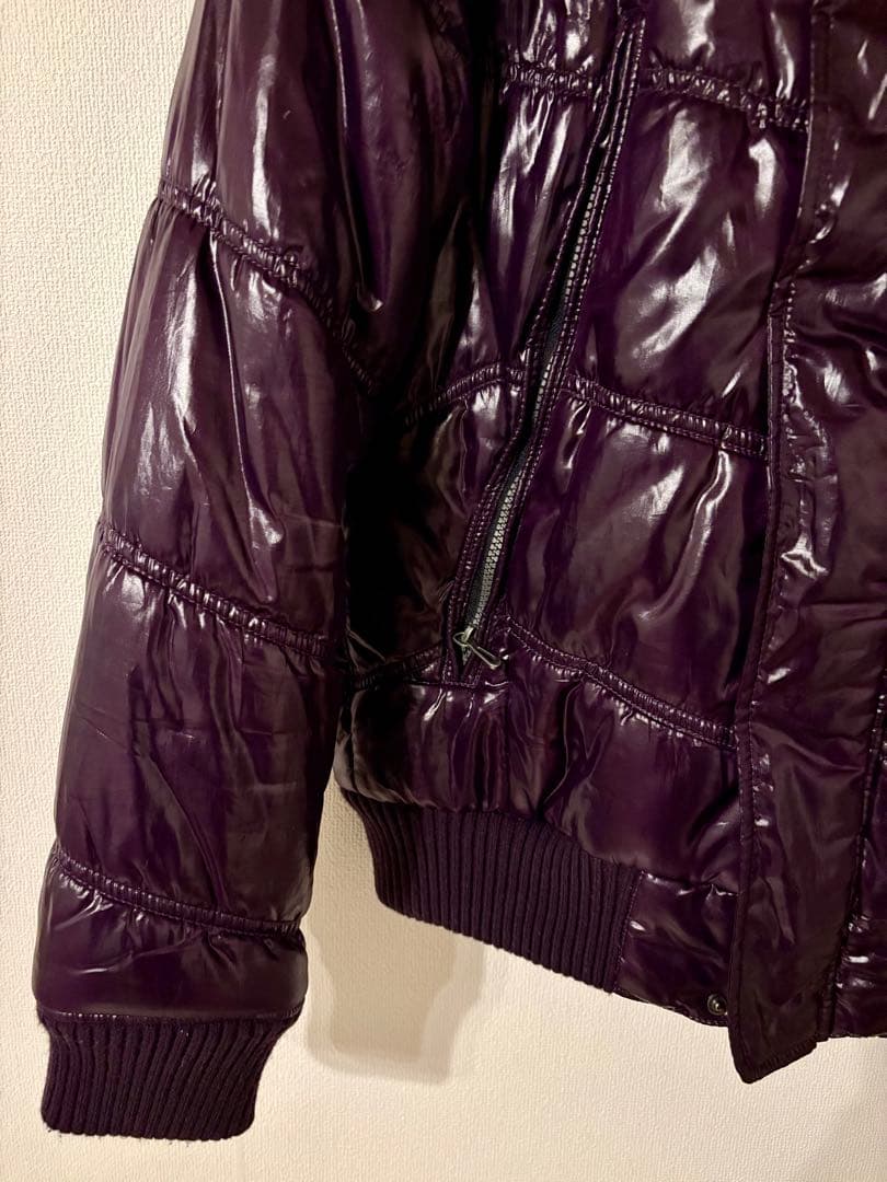 L様 限定] spinalh 紫 ファー 光沢ブルゾン ジャケットY2K 平成 - メルカリ