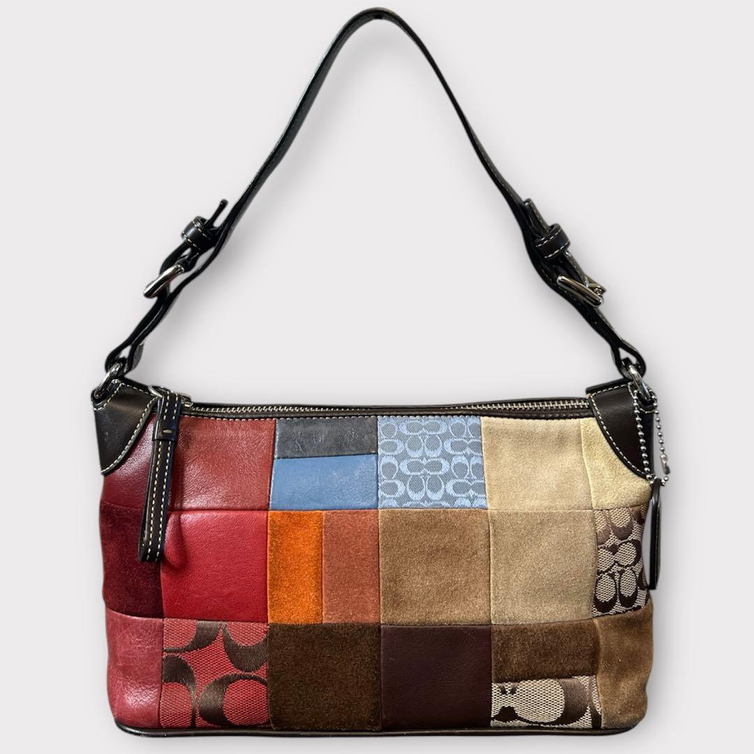 【美品】Coach vintage patchwork Shoulder Bag COACH Patchwork Signature Shoulder Bag｜Yahoo!フリマ（旧PayPayフリマ）